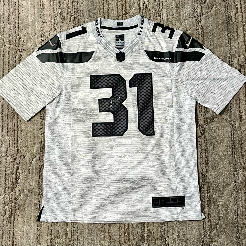 Seattle Seahawks Autograph Cam Chancellor Jersey.